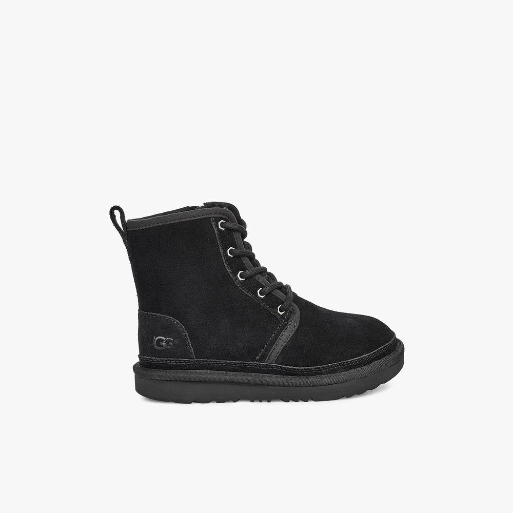 Bottes UGG Harkley Fille Noir Soldes 276ELRQU